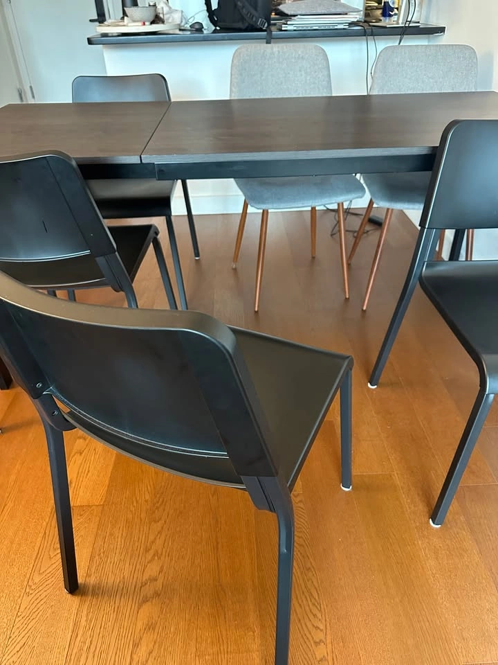 Black Dining Chairs (4 count) - photo 2