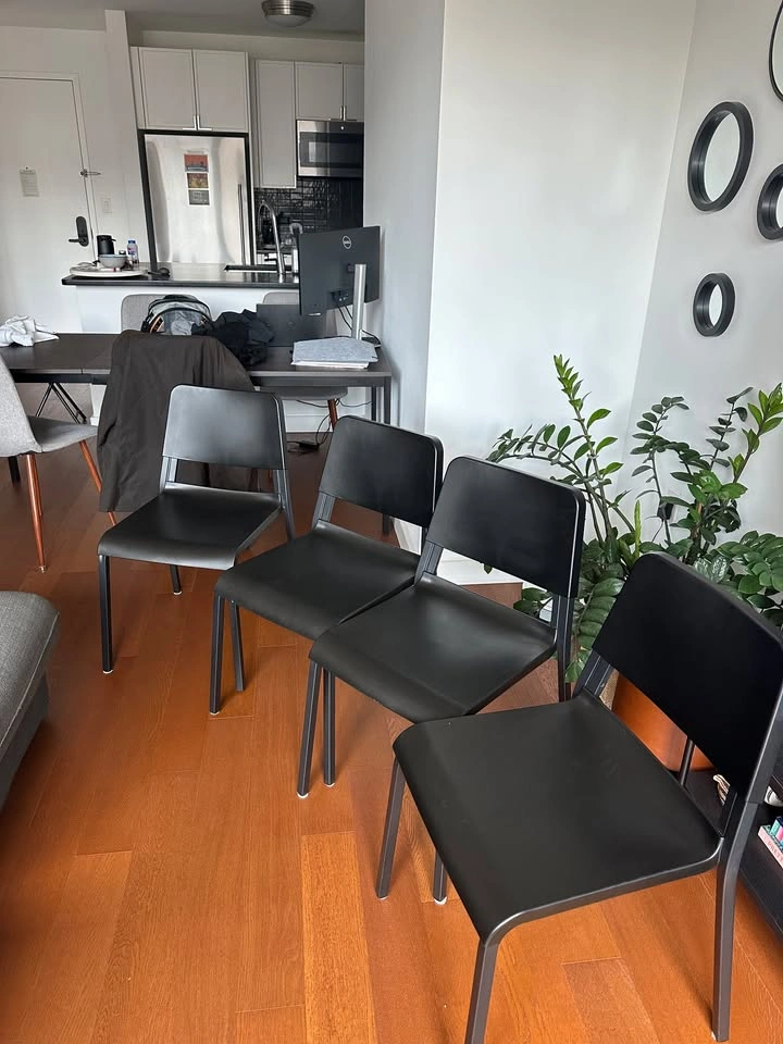 Black Dining Chairs (4 count) - photo 4