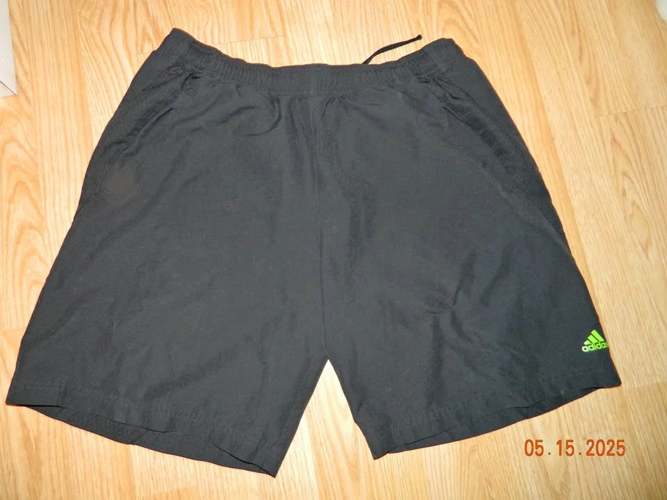 MENS ADIDAS SHORTS not lined...size L...EUC