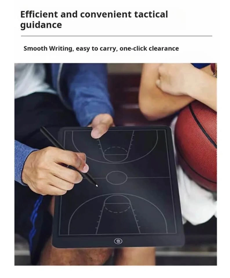 16" Ink-Free Electronic Soccer Tactics Board with Lock - photo 2