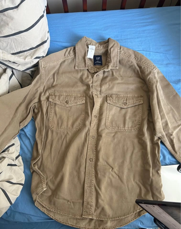 GAP The BIG Shirt long sleeve shirt size M - photo 3