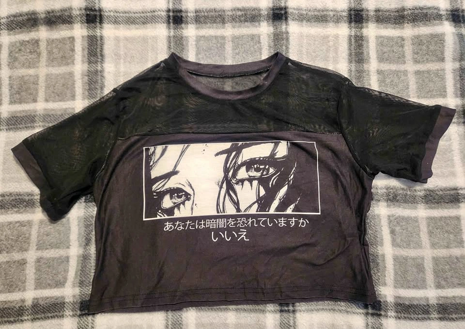 Anime Mesh Crop Top