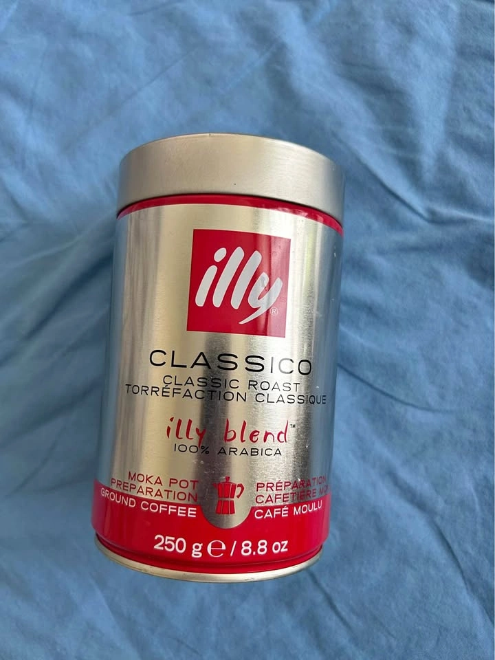 Illy Classico ground coffee can 2