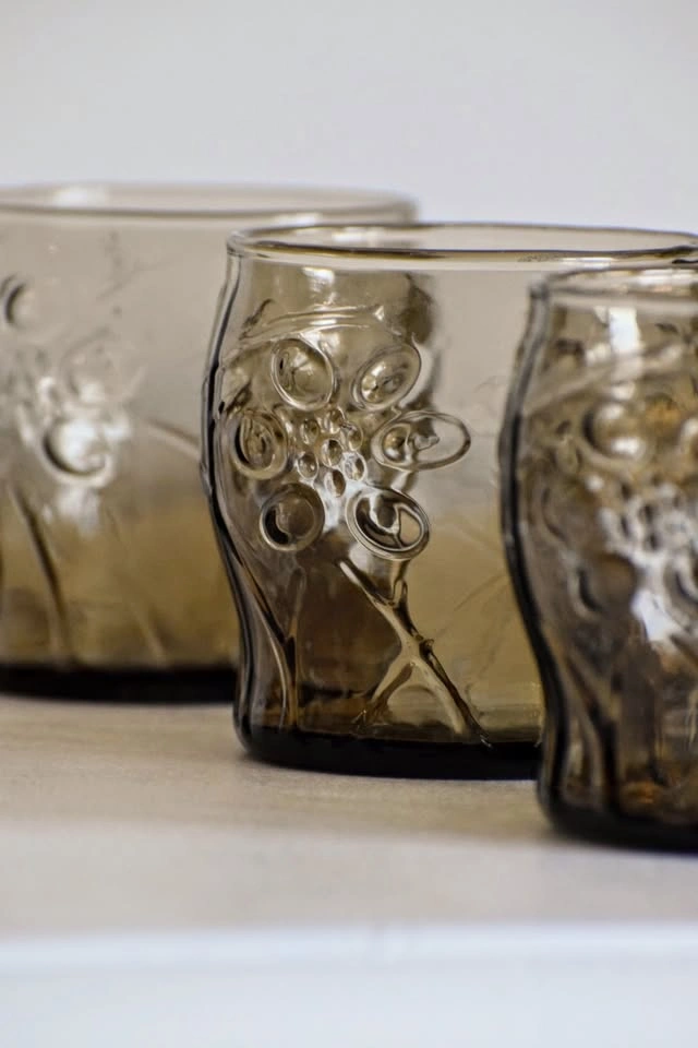 Vintage MCM Libbey St Clair Tawny Glassware Set - photo 2