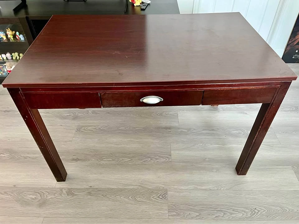 Large Dark Burgundy Writing Desk
