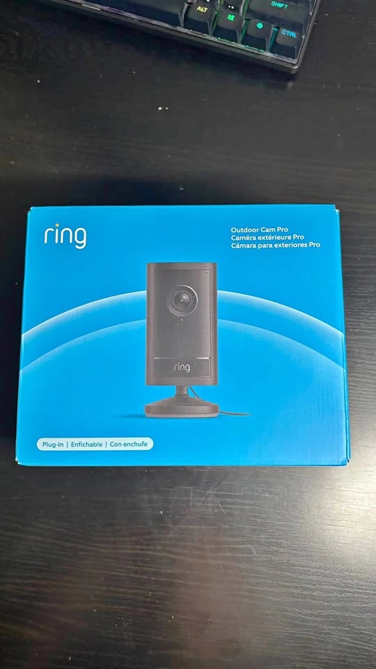Ring Outdoor Cam Pro New in Box Plug-in (Newest Model)