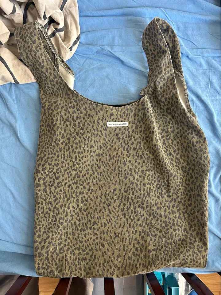 MSMR Leopard Print Tote Bag