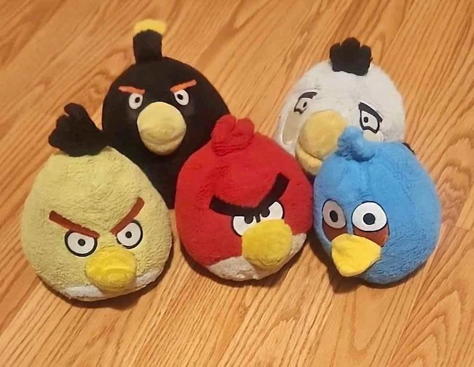 Buying Angry Birds Plushies