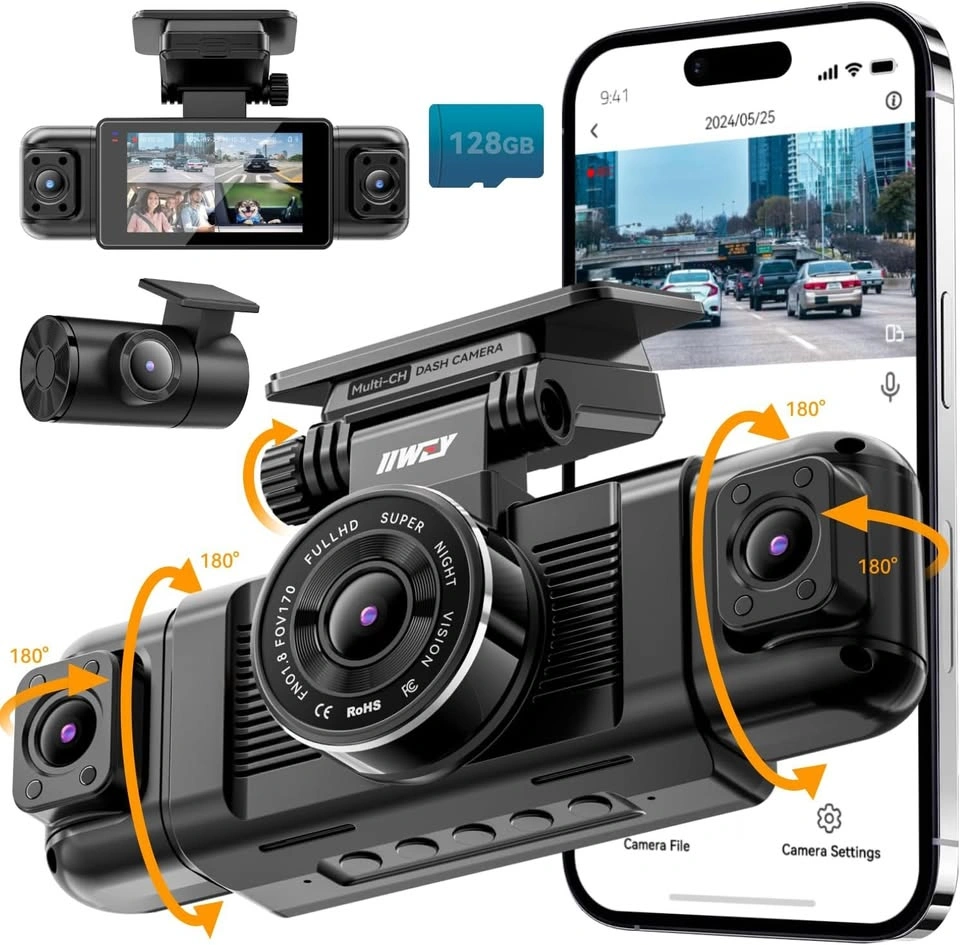 4 Channel Dash Cam w/ 128GB Card - photo 2