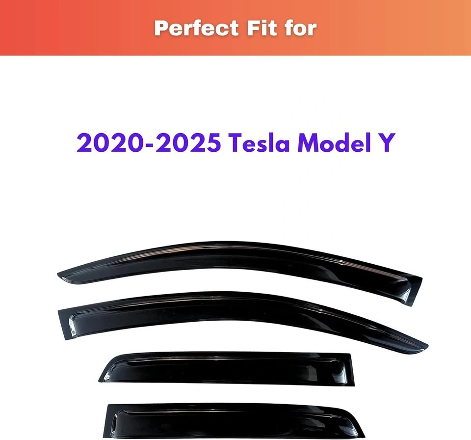 KPY Rain Guards for Tesla Model Y (2020-2025) - photo 4