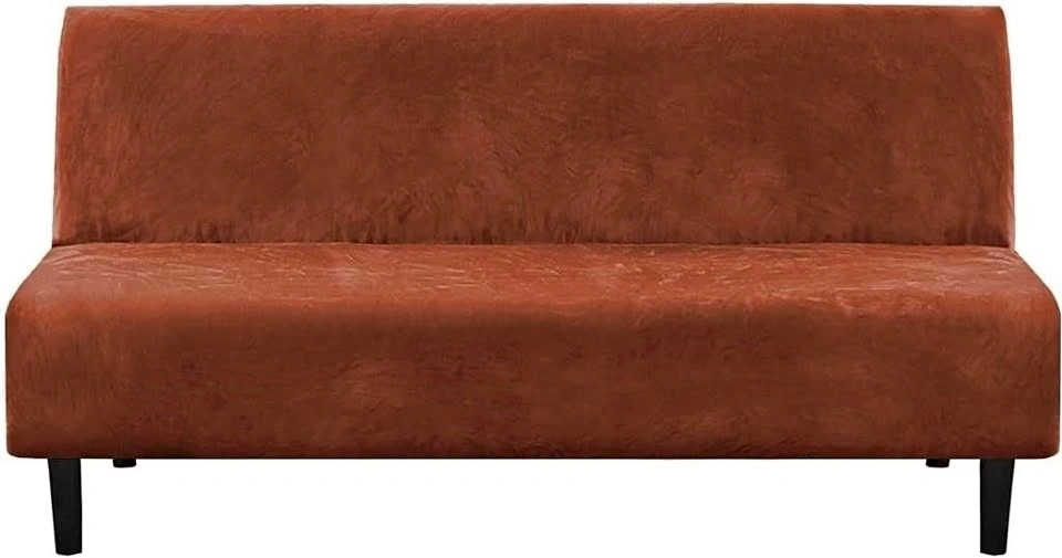 H.VERSAILTEX Real Velvet Futon Cover Armless Sofa