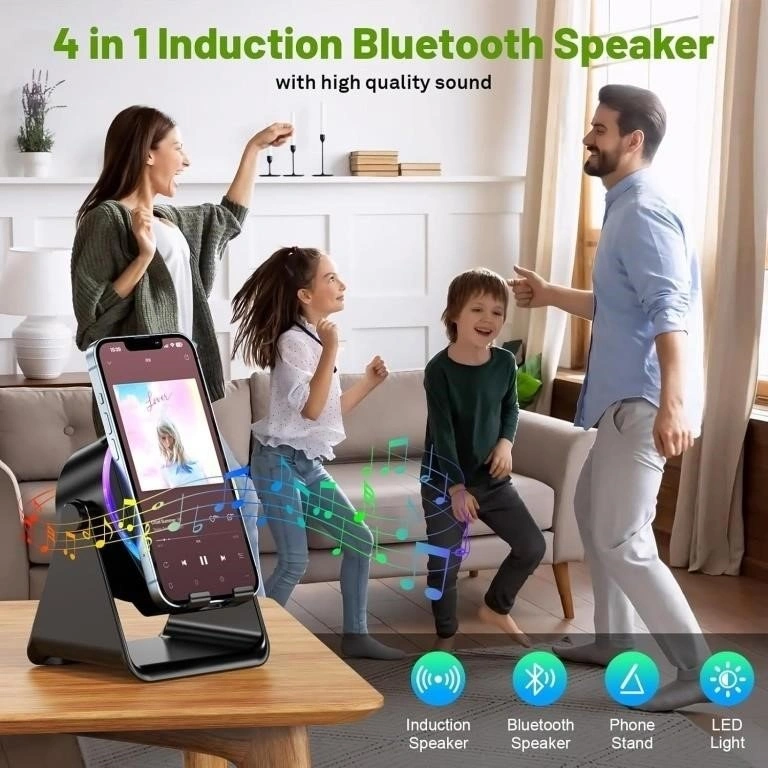 Dohelly Wireless Induction Speaker, Phone Stand - photo 3