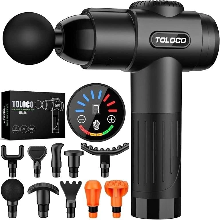 TOLOCO Massage Gun, Deep Tissue Back Massage (New Open Box)