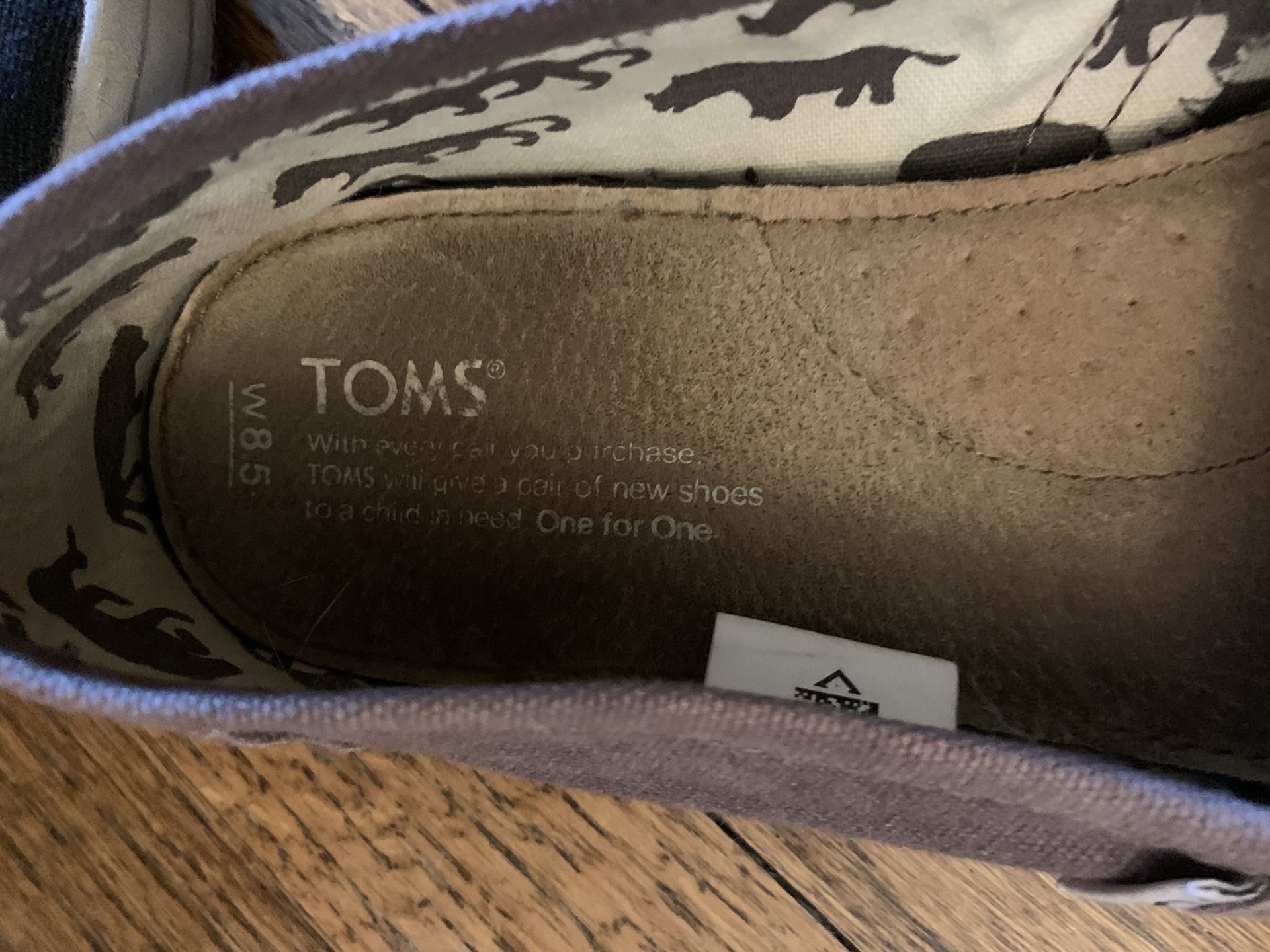 Toms Classic Grey Flats Size 8.5 - photo 3