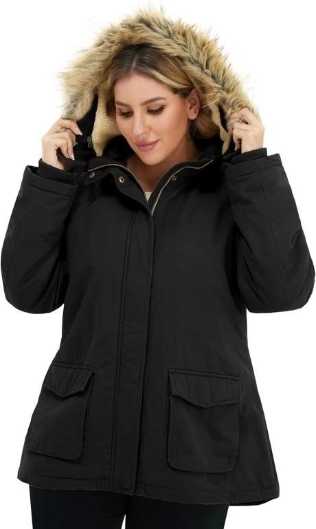 Women's Sherpa Lined Jacket with Hood - 4XL (New Open Box) - photo 3