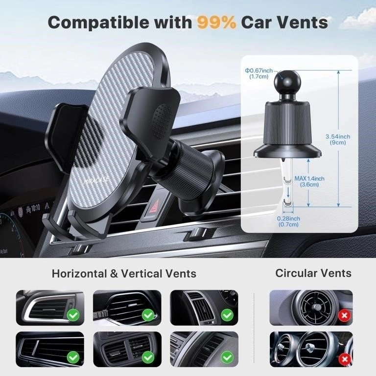 Miracase Car Phone Holders with Metal Hook - photo 2