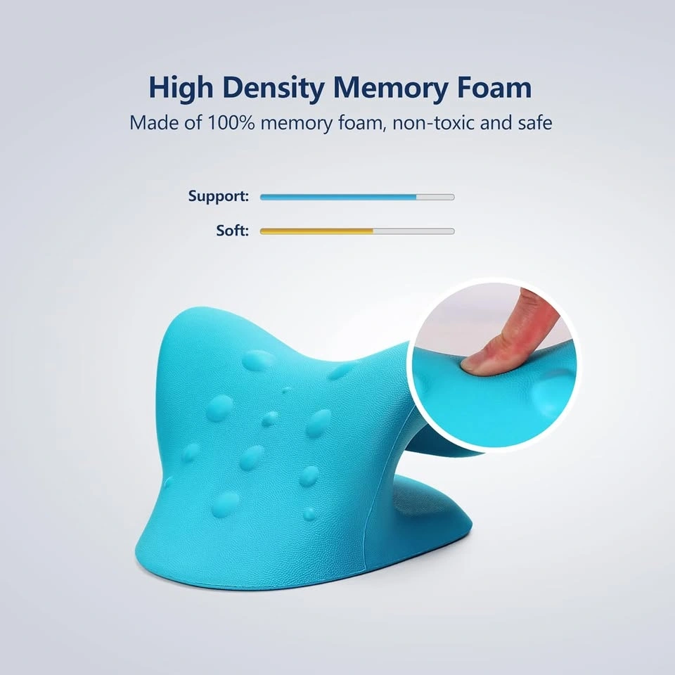 Neck and Shoulder Relaxer Traction Pillow (Blue & Black) (New) - photo 4