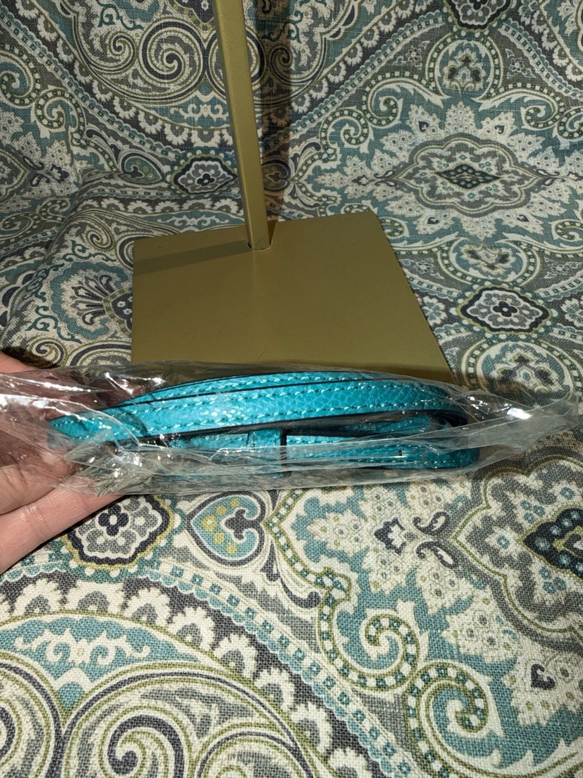 Coach Turquoise Teal Leather Mini Sierra Satchel Crossbody Bag - photo 5