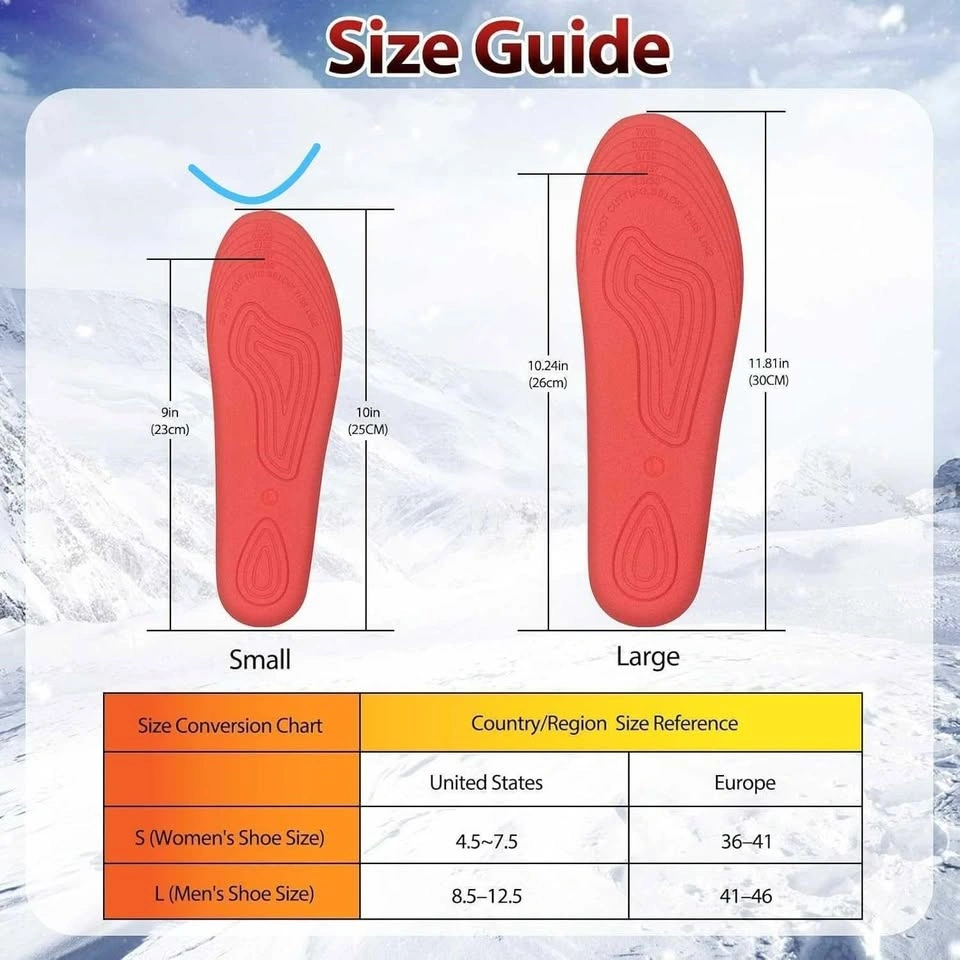 Electric Heating Insoles - Plantar Fasciitis Relief (New Open Bo - photo 3