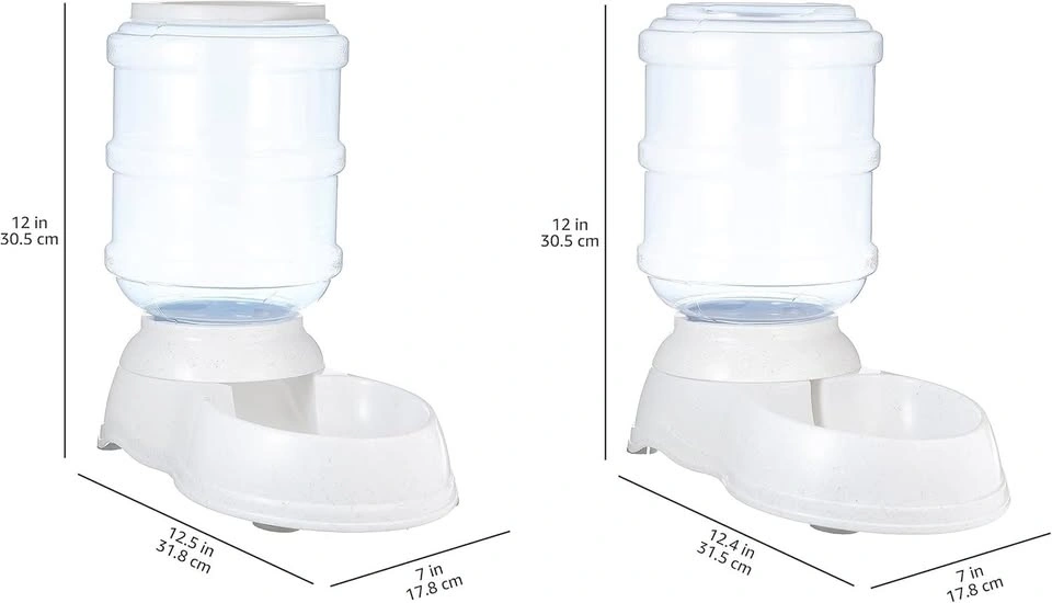 Amazon Basics Dog Cat Water Dispenser Feeder Set (New) - photo 3