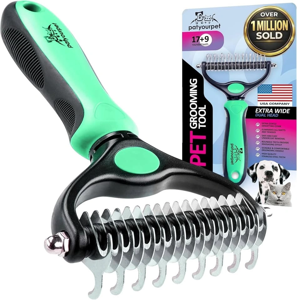 Pet Deshedding Brush - Blue - New - photo 2