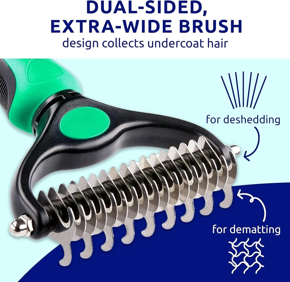 Pet Deshedding Brush - Blue - New - photo 3