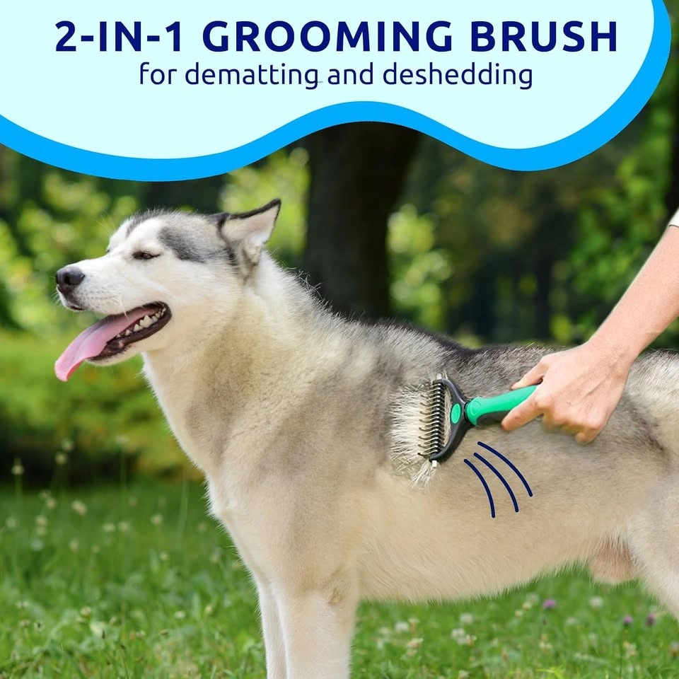 Pet Deshedding Brush - Blue - New - photo 5