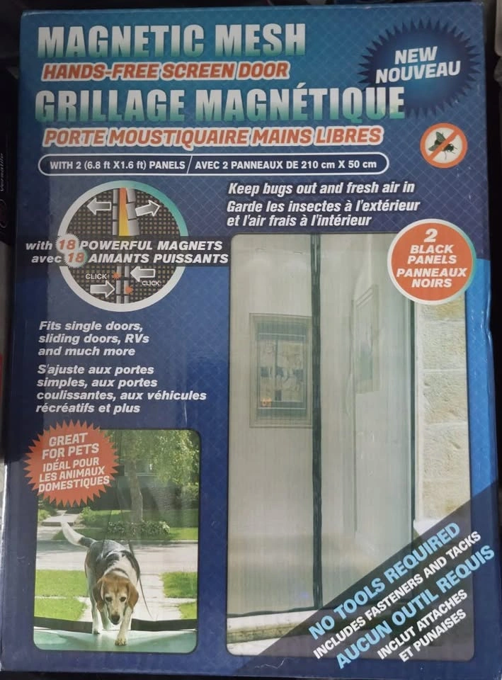 OEM Magnetic Mesh Hands Free Screen Door - New - photo 2
