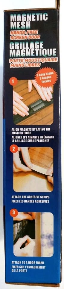 OEM Magnetic Mesh Hands Free Screen Door - New - photo 4