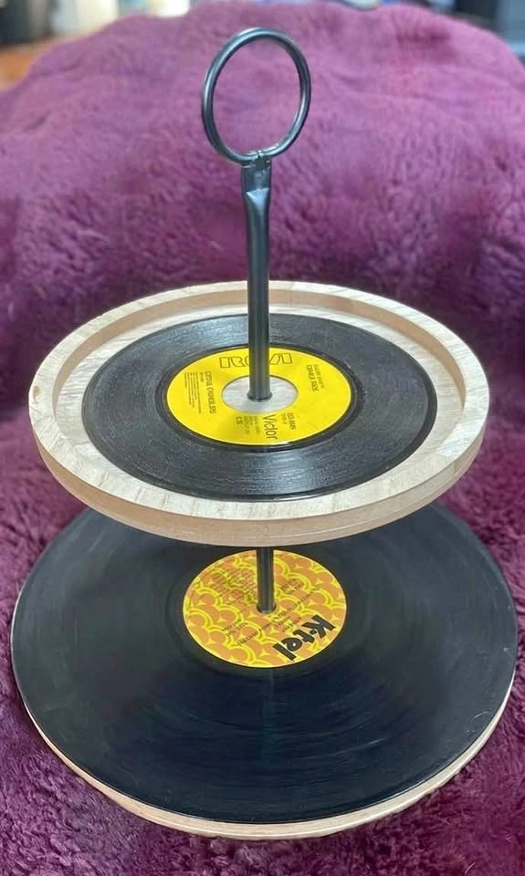 Record Tiered Stand