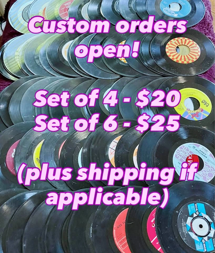 Custom Upcycled Record Art