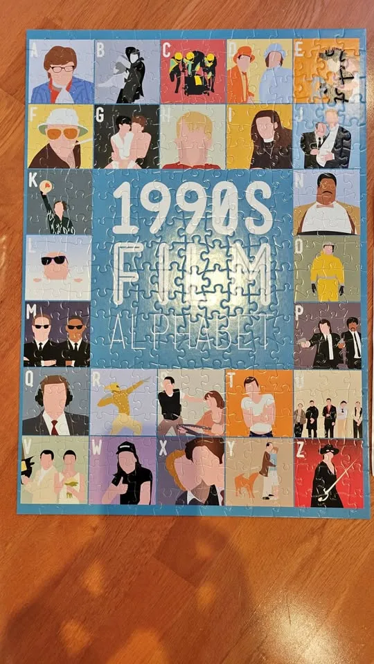1990s Film Alphabet Puzzle