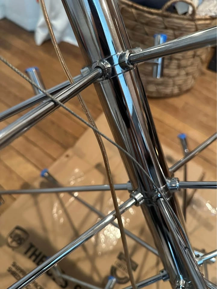 Vintage 90’ Chrome Italian Chandelier - photo 3