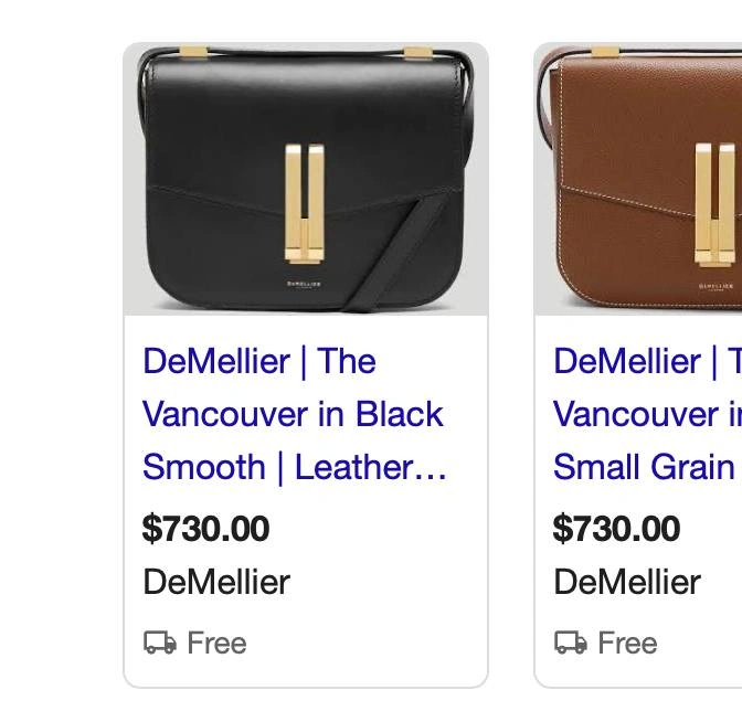 DeMellier London "The Vancouver" Bag - Black Leather