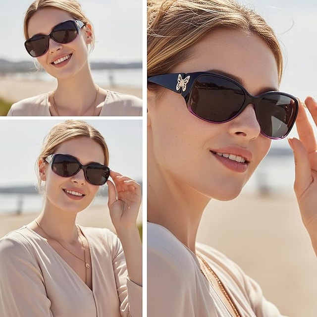 2 NEW Myiaur Polarized Sunglasses Retro Butterfly Shades UV400 - photo 3