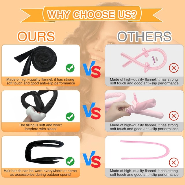 Black Velvet Heatless Curls Headband Kit - photo 3