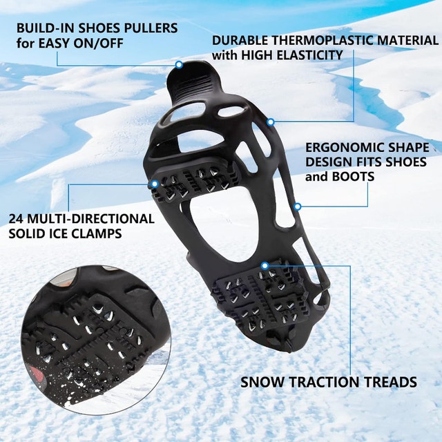 NEW LG Ice Cleats for Winter Boots - 24 Spikes - photo 2