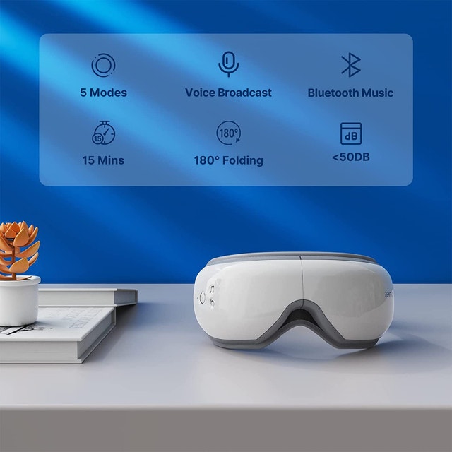 NEW RENPHO Eye Massager with Heat & Bluetooth Music