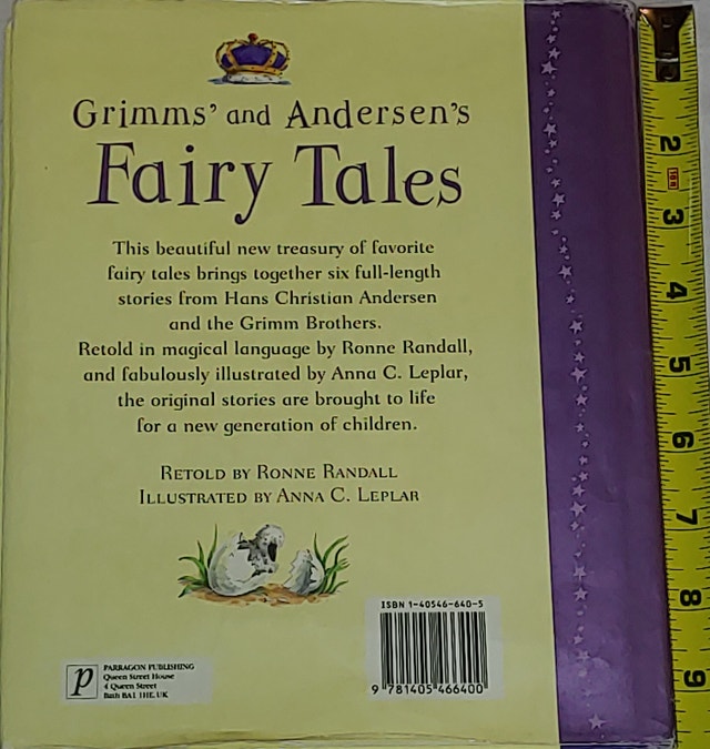 Grimm's and Andersen's Fairy Tales Hard Cover Book - photo 2