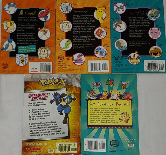 Qty 5 x Pokémon Chapter Books by Scholastic - photo 2