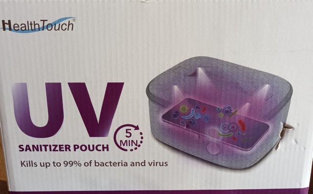 Healthtouch UV Light Sanitizer Pouch - Kills 99% Bacteria