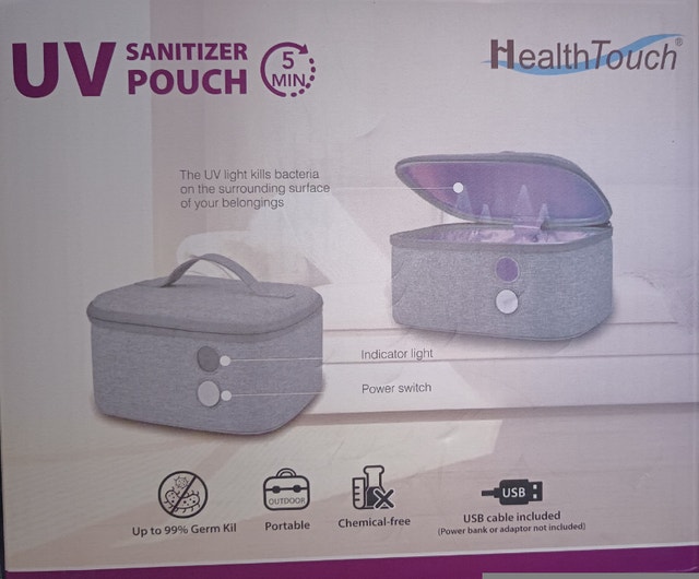 Healthtouch UV Light Sanitizer Pouch - Kills 99% Bacteria - photo 4