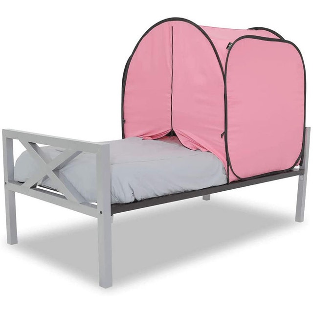 PINK PRIVACY POP MINI BED SELF OPEN TENT - 90X100X110CM