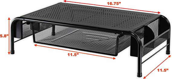 NEW Simple Hosueware Monitor Riser Stand with Drawer - photo 3