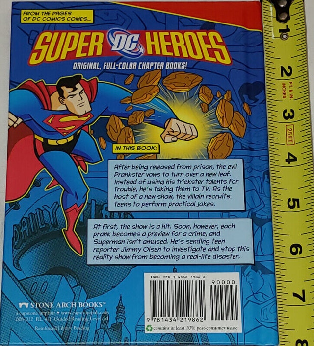 DC Super Heroes Superman Prankster of Prime Time Hard Cover Book - photo 2