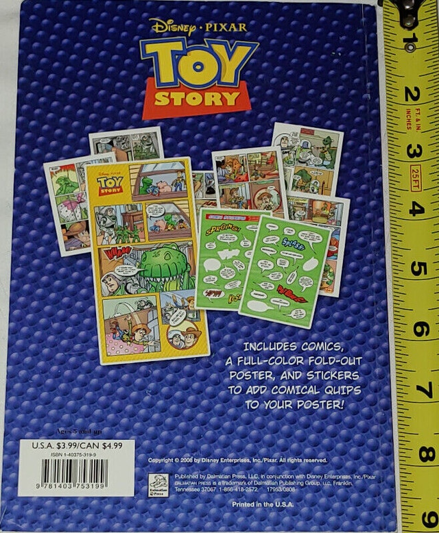 Disney Comics Book Collection Toy Story with Poster & Stickers - photo 2