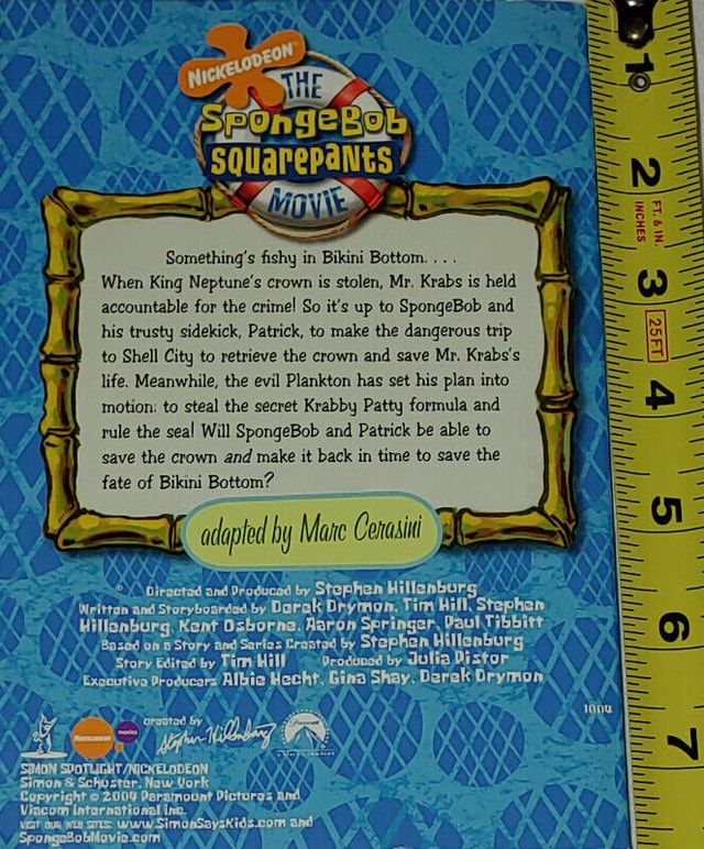 The SpongeBob SquarePants Movie Novelization Book - photo 2