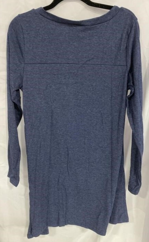 NEW Small Blue iGENJUN Women's Long Sleeve Tunic Dress - photo 3