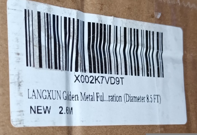 NEW LANGXUN 8.5 FT LARGE GOLDEN METAL BALLOON ARCH (0012) - photo 2