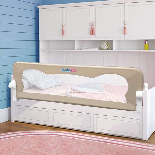 NEW Beige BABY ELF 47inch Bed Rail - Single Foldable Safety